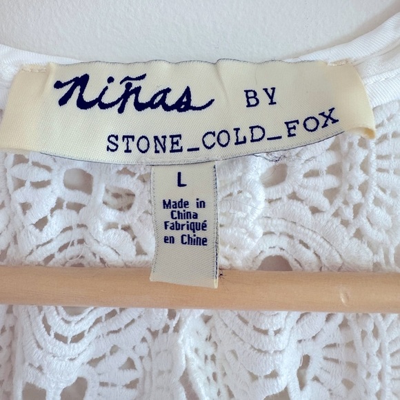 Niñas by Stone Cold Fox Adorable cream mini‎ dress Size L - Picture 4 of 8